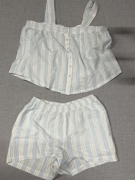 Calypso St. Barth Other - Calypso St. Barth Blue & White Striped Cotton Pajama Set, Size S